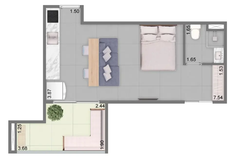 Foto 9 de Apartamento com 1 quarto à venda, 48m2 em Vila Matilde, São Paulo - SP