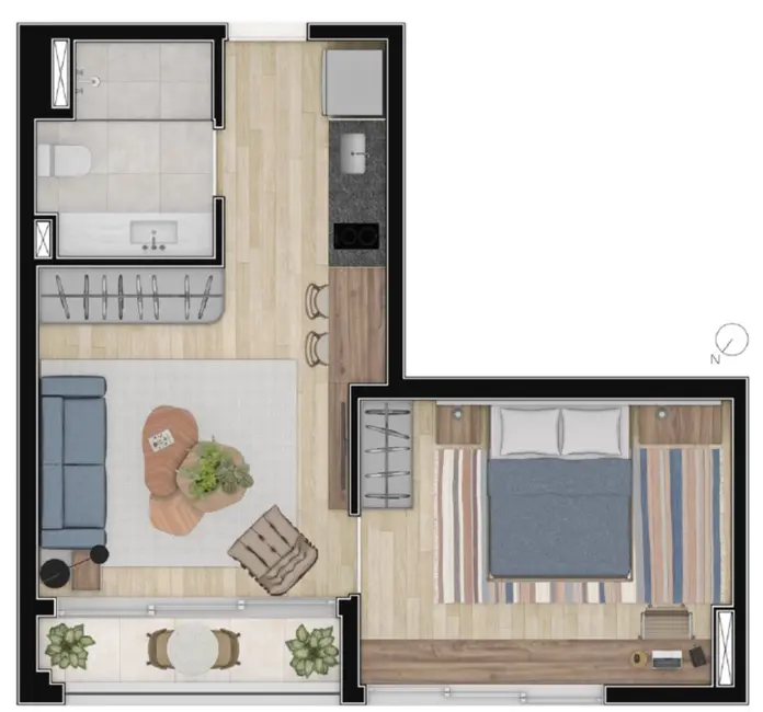 Foto 5 de Apartamento com 1 quarto à venda, 25m2 em Pinheiros, São Paulo - SP