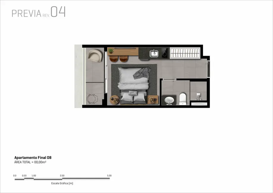 Foto 2 de Apartamento com 1 quarto à venda, 21m2 em Bela Vista, São Paulo - SP