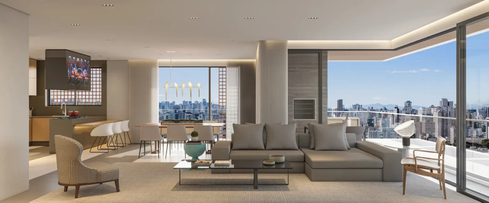 Foto 8 de Apartamento com 4 quartos à venda, 214m2 em Bigorrilho, Curitiba - PR