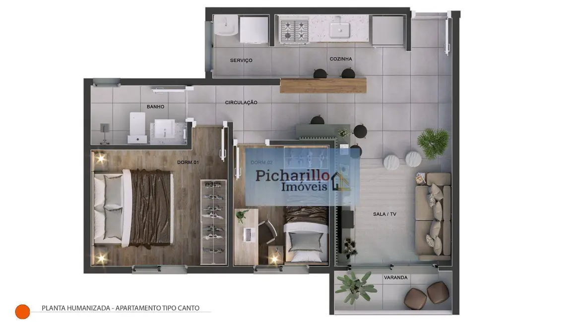 Foto 7 de Apartamento com 1 quarto à venda, 45m2 em Jardim Lutfalla, Sao Carlos - SP