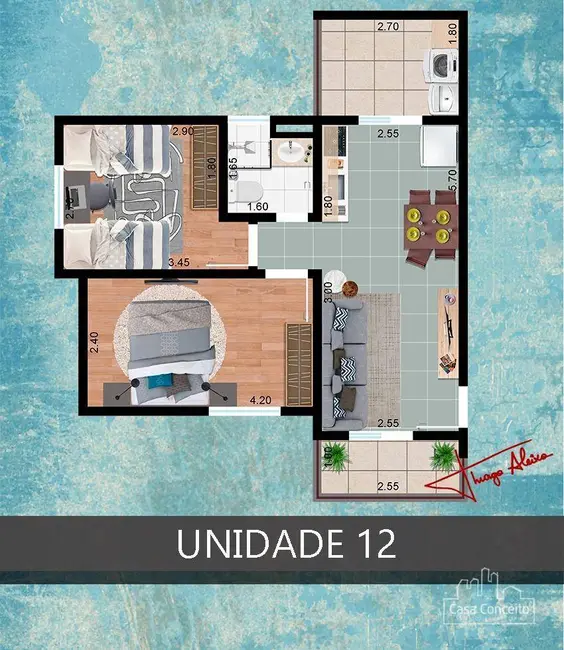 Apartamento com 2 quartos à venda, 50m2 em Central Parque Sorocaba, Sorocaba - SP - imagem 9 Foto 9 de Apartamento com 2 quartos à venda, 50m2 em Central Parque Sorocaba, Sorocaba - SP