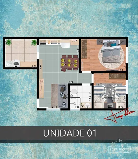 Apartamento com 2 quartos à venda, 46m2 em Central Parque Sorocaba, Sorocaba - SP - imagem 9 Foto 9 de Apartamento com 2 quartos à venda, 46m2 em Central Parque Sorocaba, Sorocaba - SP