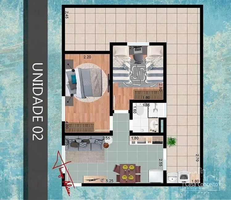 Apartamento com 2 quartos à venda, 46m2 em Central Parque Sorocaba, Sorocaba - SP - imagem 7 Foto 7 de Apartamento com 2 quartos à venda, 46m2 em Central Parque Sorocaba, Sorocaba - SP