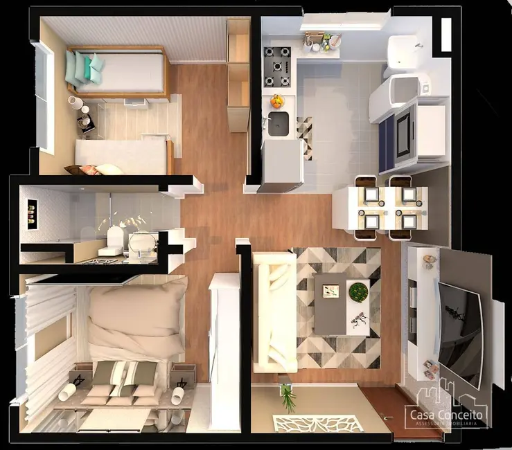 Foto 8 de Apartamento com 2 quartos à venda, 80m2 em Conjunto Habitacional Júlio de Mesquita Filho, Sorocaba - SP