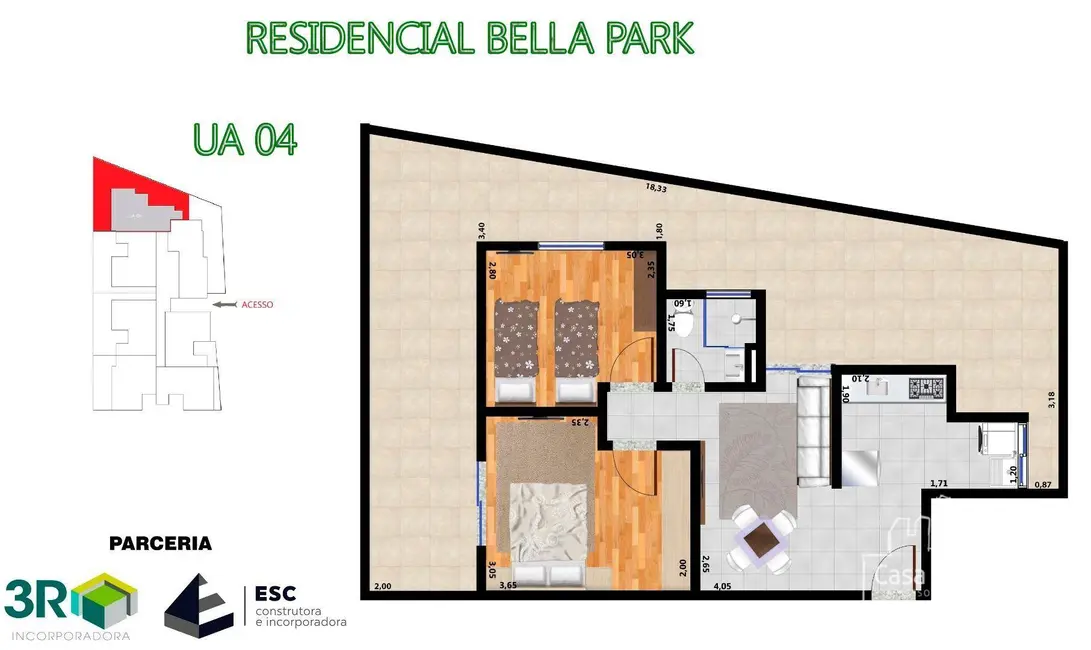 Apartamento com 1 quarto à venda, 94m2 em Jardim Guarujá, Sorocaba - SP - imagem 6 Foto 6 de Apartamento com 1 quarto à venda, 94m2 em Jardim Guarujá, Sorocaba - SP