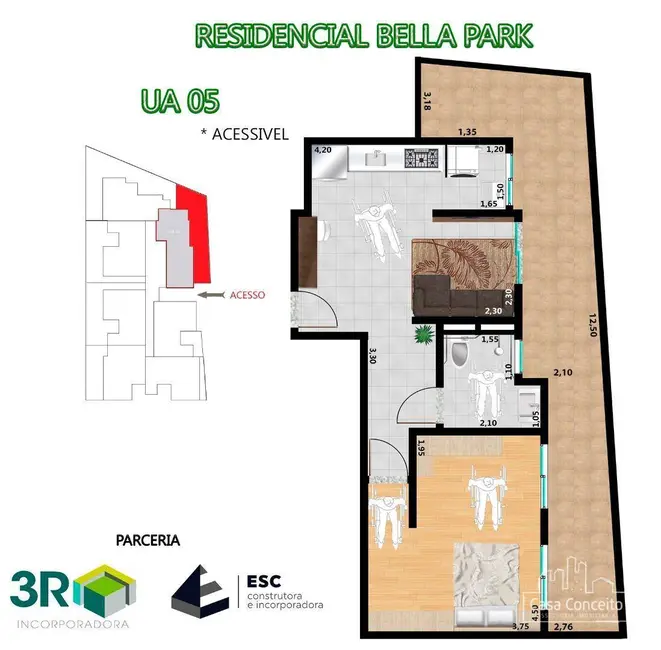 Apartamento com 1 quarto à venda, 94m2 em Jardim Guarujá, Sorocaba - SP - imagem 7 Foto 7 de Apartamento com 1 quarto à venda, 94m2 em Jardim Guarujá, Sorocaba - SP