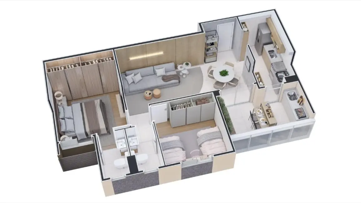 Apartamento com 2 quartos à venda, 58m2 em São Bento, Belo Horizonte - MG - imagem 8 Foto 8 de Apartamento com 2 quartos à venda, 58m2 em São Bento, Belo Horizonte - MG