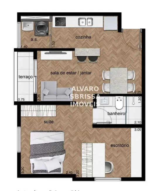 Foto 3 de Apartamento com 1 quarto à venda, 58m2 em Itu Novo Centro, Itu - SP