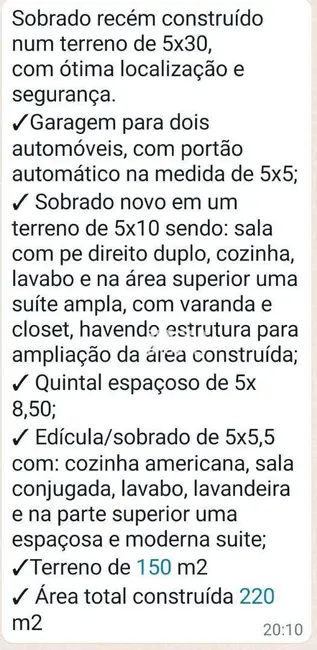 Foto 4 de Casa com 2 quartos à venda, 220m2 em Tatuapé, São Paulo - SP