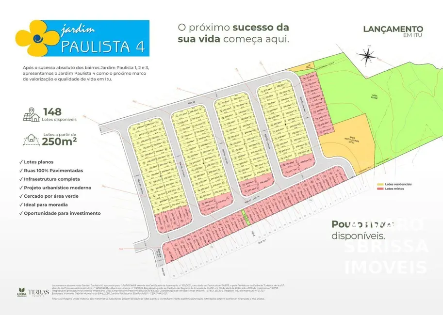 Foto 2 de Terreno / Lote à venda, 200m2 em Itu - SP