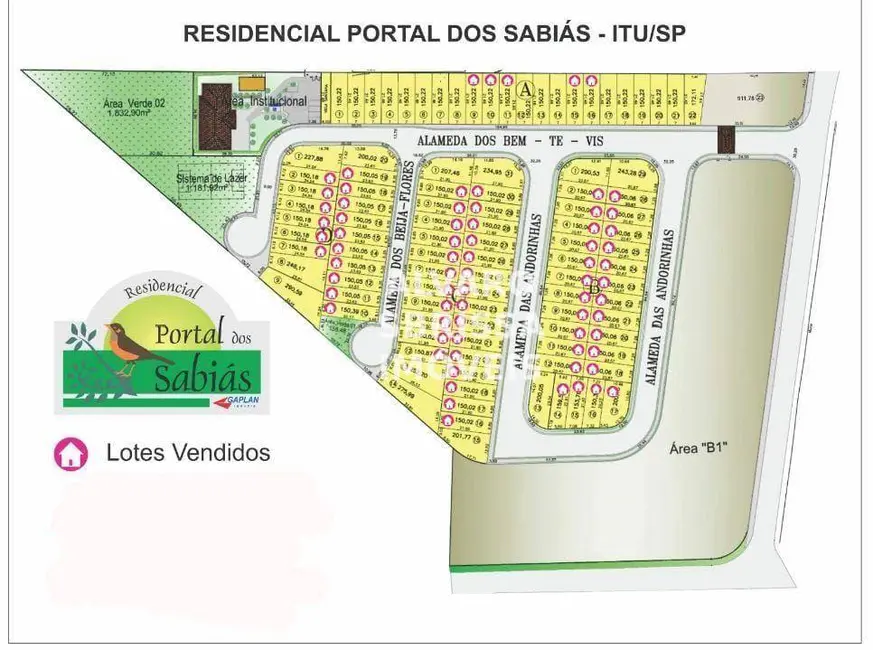 Foto 9 de Terreno / Lote à venda, 275m2 em Portal dos Sabiás, Itu - SP