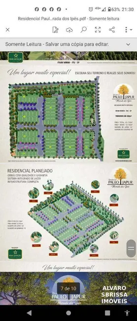 Foto 8 de Terreno / Lote à venda, 304m2 em Itu - SP