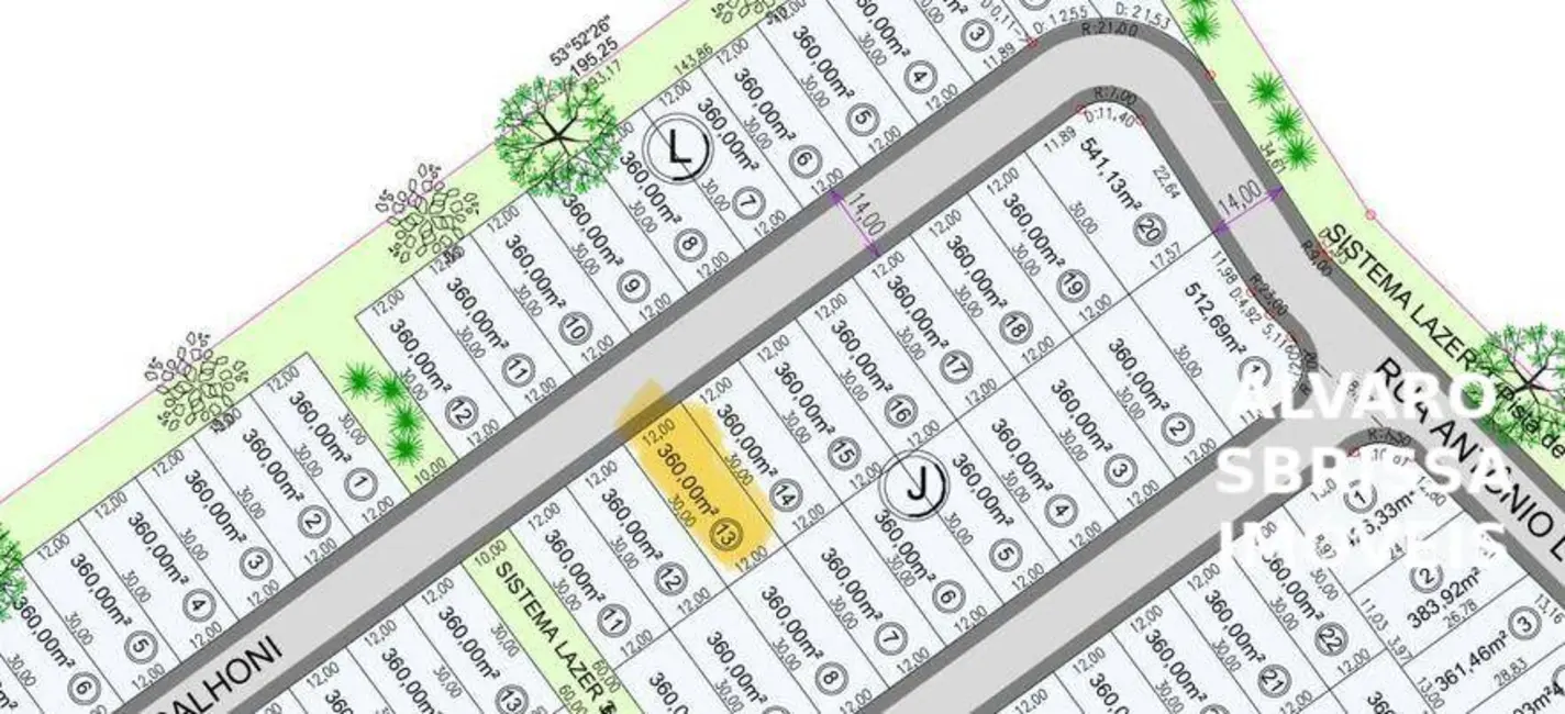 Foto 2 de Terreno / Lote à venda, 360m2 em Brasil, Itu - SP