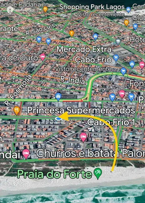 Foto 2 de Apartamento com 3 quartos à venda e para alugar, 110m2 em Braga, Cabo Frio - RJ