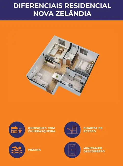 Apartamento com 1 quarto à venda, 43m2 em Jardim Alvorada, Nova Iguacu - RJ - imagem 8 Foto 8 de Apartamento com 1 quarto à venda, 43m2 em Jardim Alvorada, Nova Iguacu - RJ