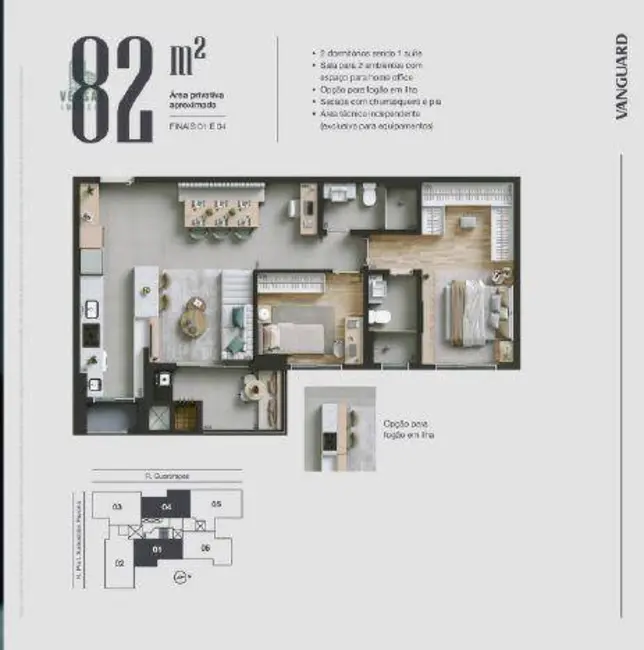 Foto 4 de Apartamento com 2 quartos à venda, 82m2 em Vila Izabel, Curitiba - PR