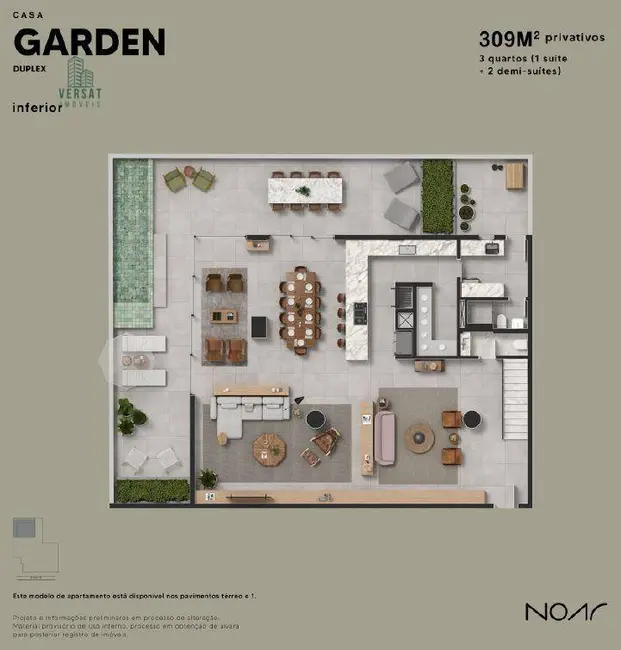 Foto 6 de Apartamento com 3 quartos à venda, 228m2 em Cabral, Curitiba - PR