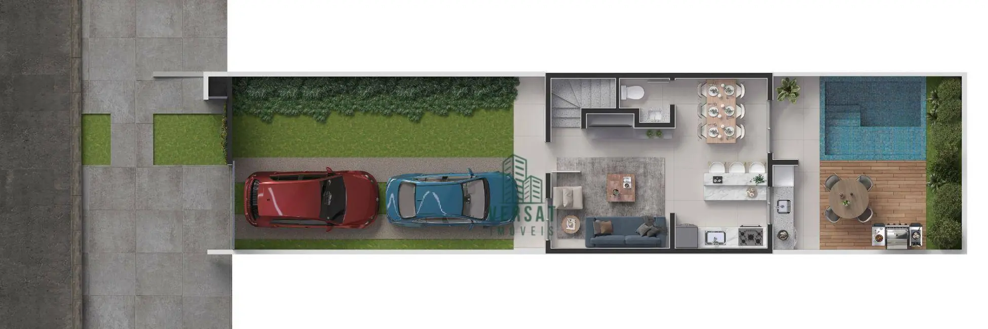 Sobrado com 3 quartos à venda, 73m2 em Abranches, Curitiba - PR - imagem 9 Foto 9 de Sobrado com 3 quartos à venda, 73m2 em Abranches, Curitiba - PR