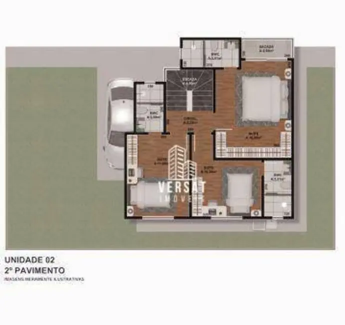 Sobrado com 3 quartos à venda, 140m2 em Novo Mundo, Curitiba - PR - imagem 6 Foto 6 de Sobrado com 3 quartos à venda, 140m2 em Novo Mundo, Curitiba - PR