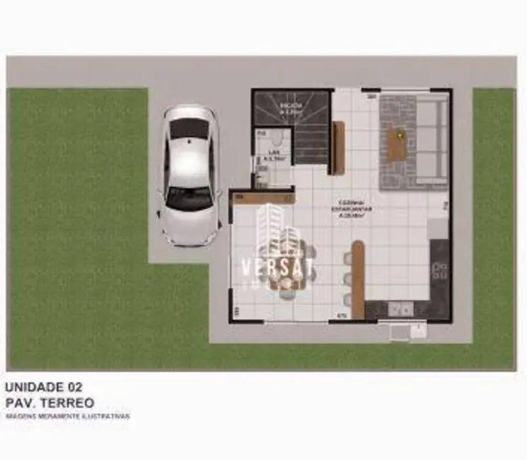 Foto 2 de Sobrado com 3 quartos à venda, 140m2 em Novo Mundo, Curitiba - PR