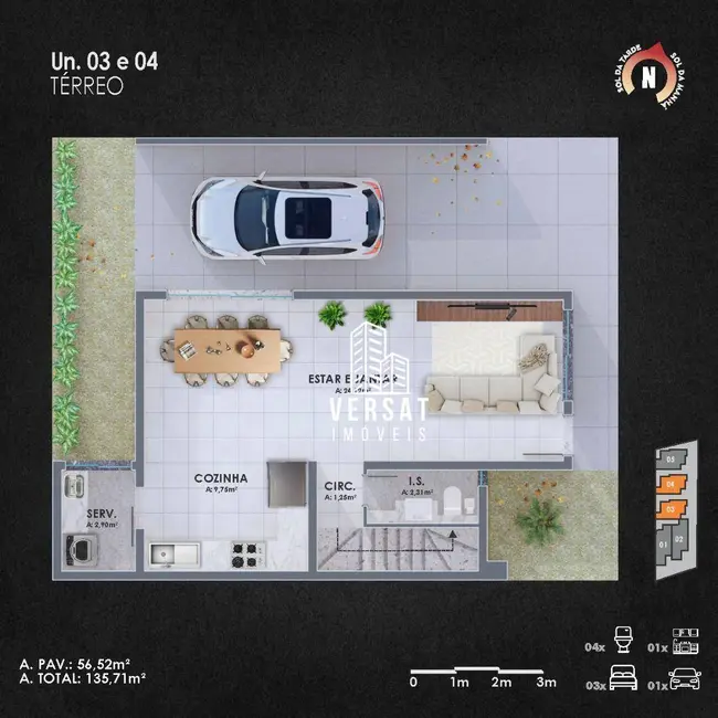 Sobrado com 3 quartos à venda, 135m2 em Uberaba, Curitiba - PR - imagem 6 Foto 6 de Sobrado com 3 quartos à venda, 135m2 em Uberaba, Curitiba - PR