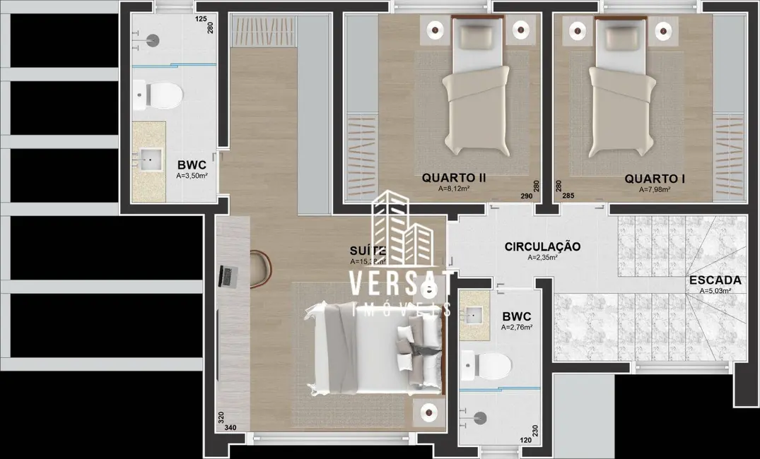 Sobrado com 3 quartos à venda, 157m2 em Uberaba, Curitiba - PR - imagem 8 Foto 8 de Sobrado com 3 quartos à venda, 157m2 em Uberaba, Curitiba - PR