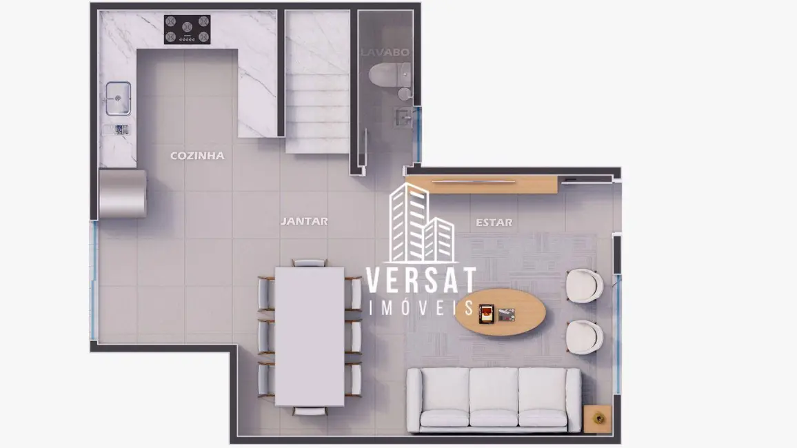 Sobrado com 3 quartos à venda, 138m2 em Uberaba, Curitiba - PR - imagem 9 Foto 9 de Sobrado com 3 quartos à venda, 138m2 em Uberaba, Curitiba - PR