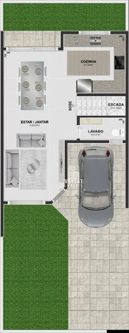 Foto 5 de Sobrado com 3 quartos à venda, 114m2 em Uberaba, Curitiba - PR