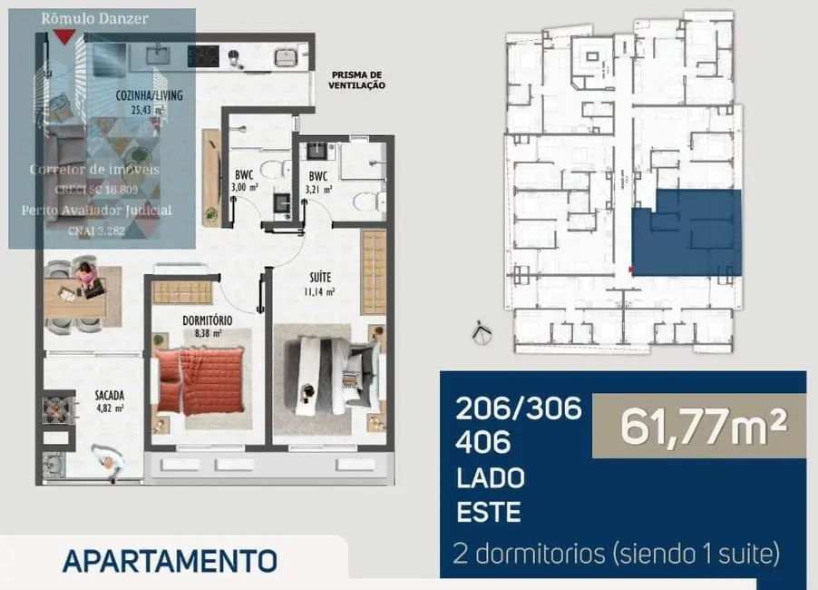 Foto 7 de Apartamento com 2 quartos à venda, 74m2 em Ingleses do Rio Vermelho, Florianopolis - SC