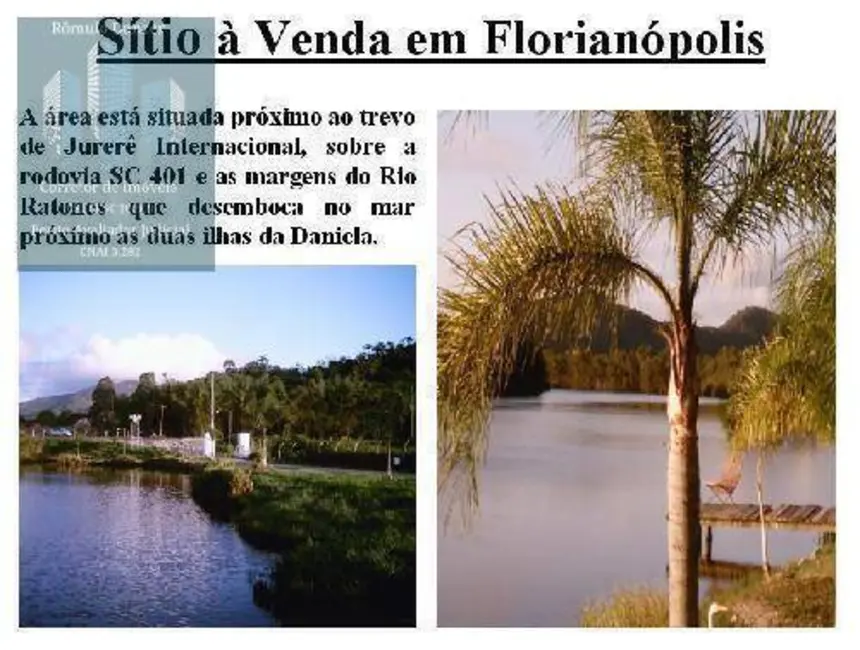 Foto 1 de Sítio / Rancho à venda, 35700m2 em Vargem Pequena, Florianopolis - SC