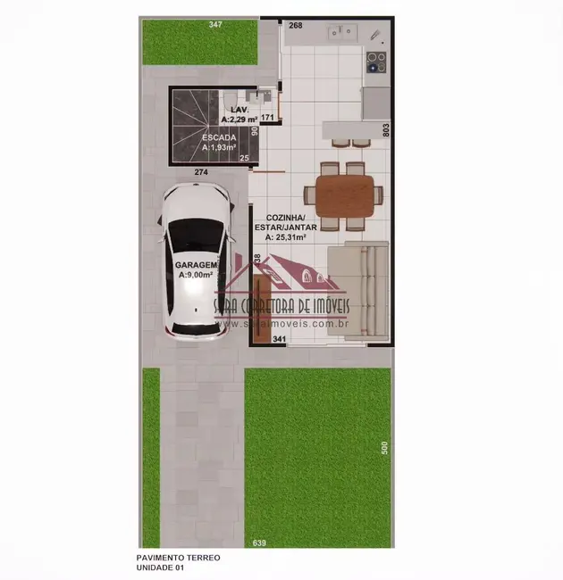 Foto 4 de Casa com 3 quartos à venda, 103m2 em Bairro Alto, Curitiba - PR