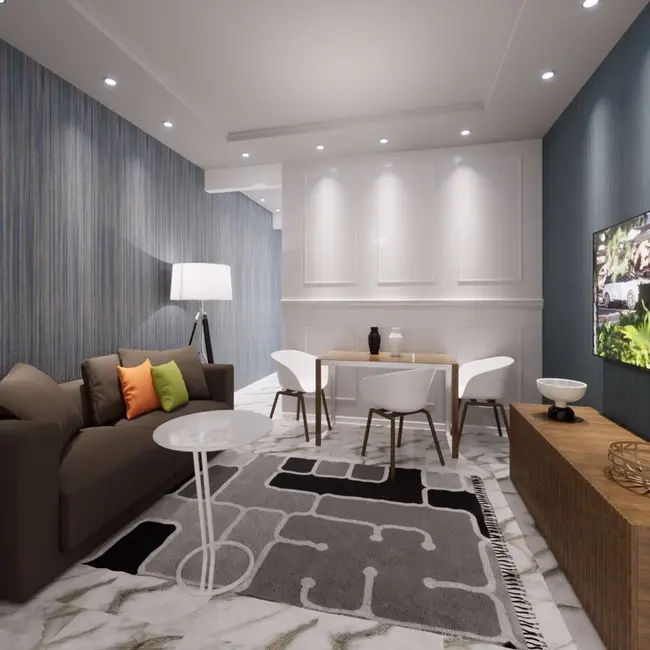 Foto 1 de Casa de Condomínio com 3 quartos à venda, 104m2 em Aviação, Praia Grande - SP