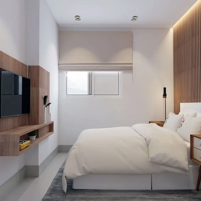 Foto 4 de Apartamento com 1 quarto à venda, 47m2 em Boqueirão, Praia Grande - SP