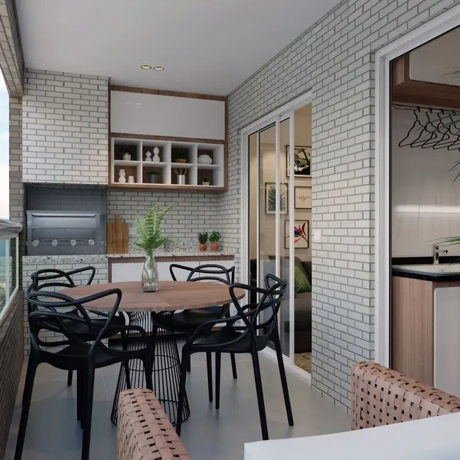 Foto 7 de Apartamento com 1 quarto à venda, 47m2 em Boqueirão, Praia Grande - SP