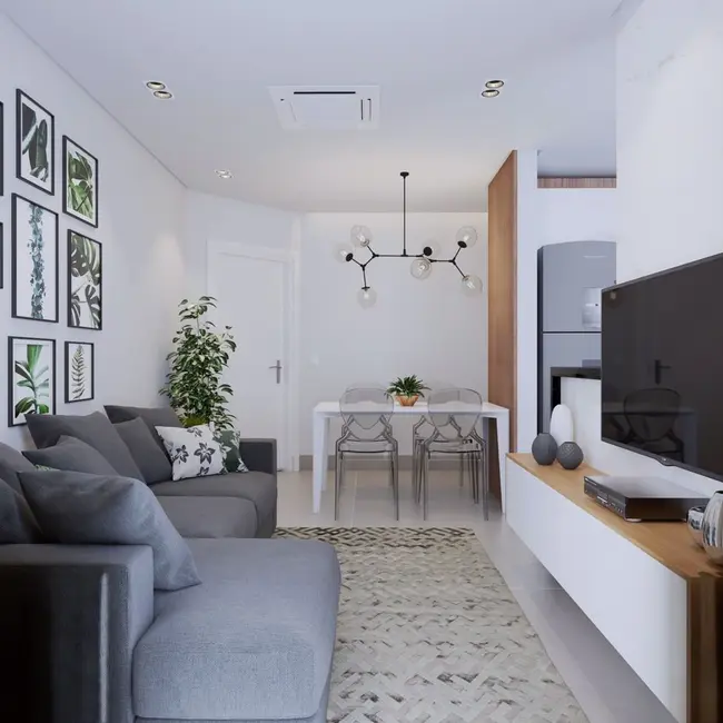 Foto 6 de Apartamento com 1 quarto à venda, 47m2 em Boqueirão, Praia Grande - SP