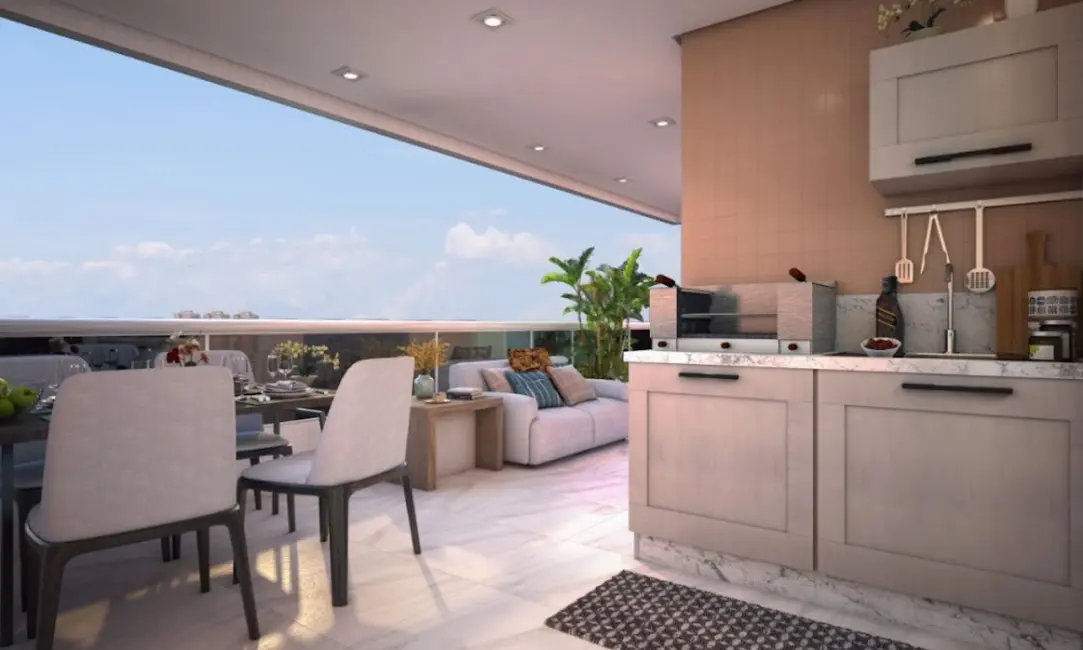 Foto 2 de Apartamento com 2 quartos à venda, 65m2 em Ocian, Praia Grande - SP