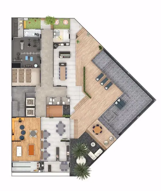 Foto 4 de Apartamento com 2 quartos à venda, 69m2 em Praia Grande - SP