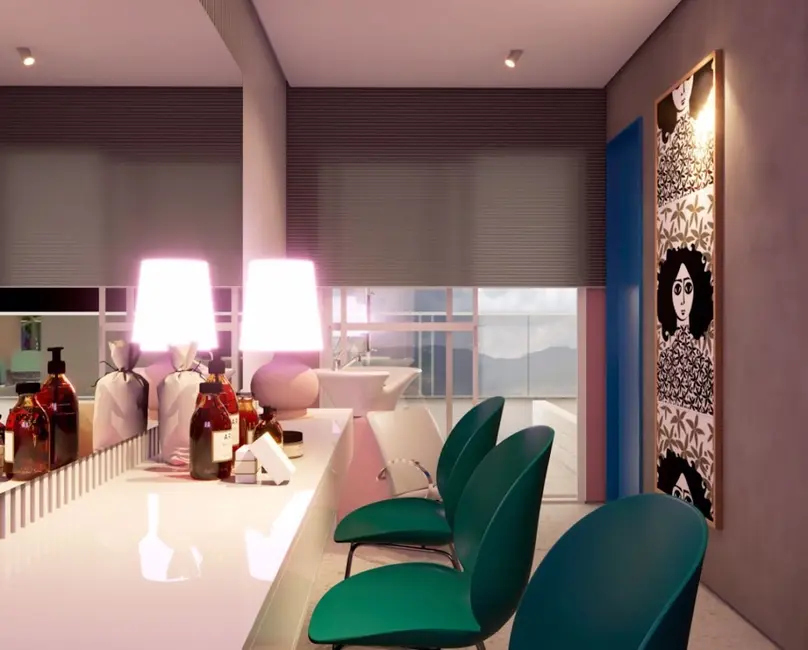 Foto 6 de Apartamento com 1 quarto à venda, 47m2 em Canto do Forte, Praia Grande - SP