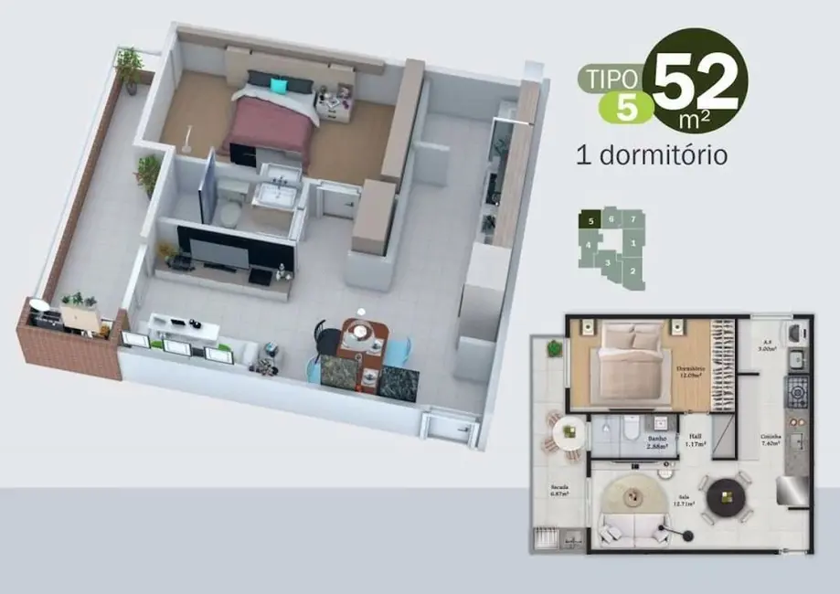 Apartamento com 2 quartos à venda, 147m2 em Praia Grande - SP - imagem 3 Foto 3 de Apartamento com 2 quartos à venda, 147m2 em Praia Grande - SP
