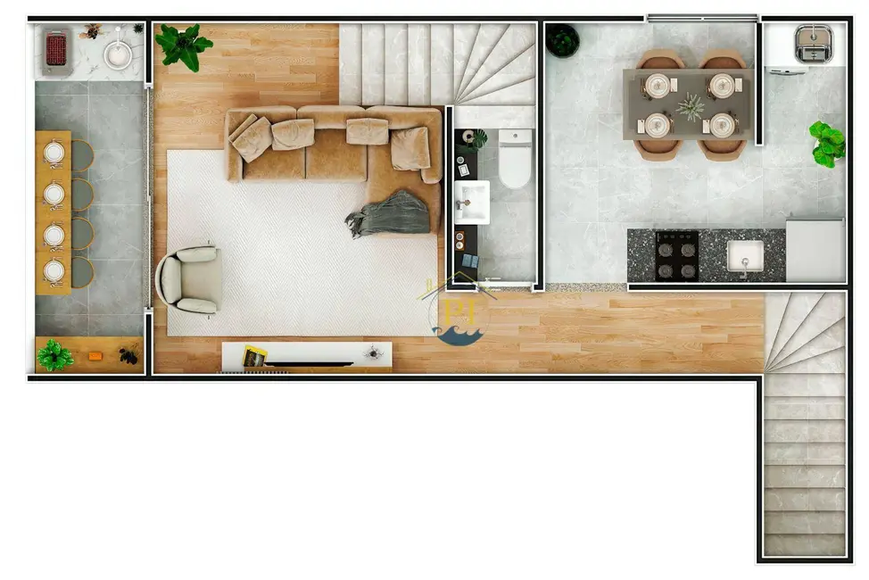 Foto 5 de Casa de Condomínio com 3 quartos à venda, 89m2 em Praia Grande - SP
