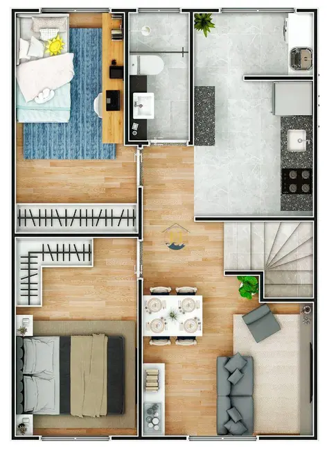 Foto 6 de Casa de Condomínio com 2 quartos à venda, 48m2 em Praia Grande - SP