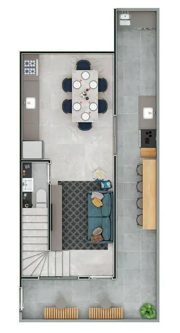 Foto 9 de Casa de Condomínio com 2 quartos à venda, 72m2 em Praia Grande - SP