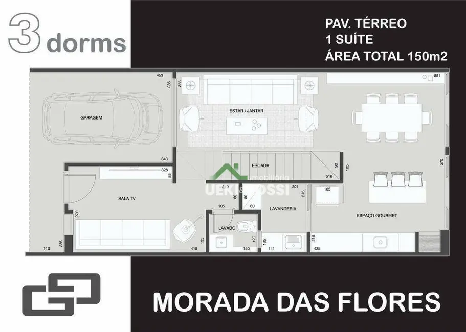 Casa de Condomínio com 3 quartos à venda, 126m2 em Cambe - PR - imagem 5 Foto 5 de Casa de Condomínio com 3 quartos à venda, 126m2 em Cambe - PR