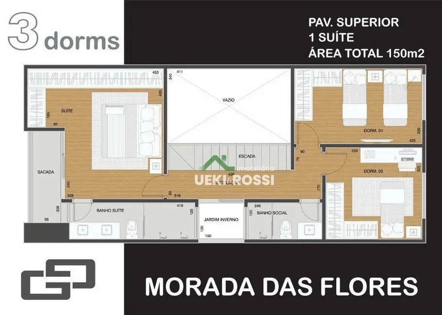 Casa de Condomínio com 3 quartos à venda, 126m2 em Cambe - PR - imagem 7 Foto 7 de Casa de Condomínio com 3 quartos à venda, 126m2 em Cambe - PR