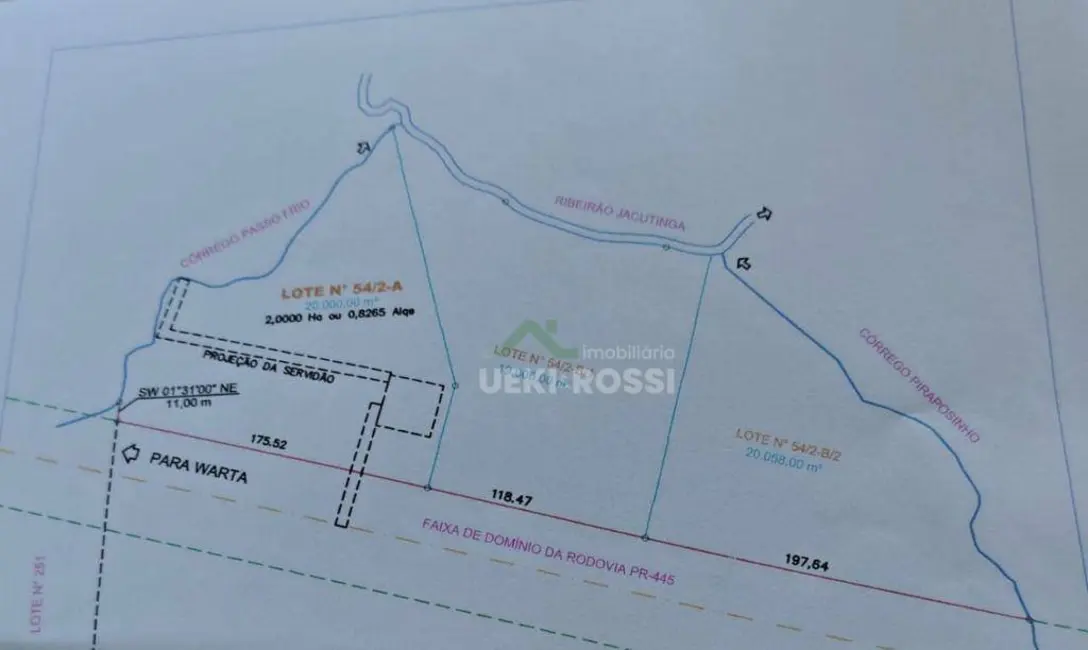 Foto 5 de Sítio / Rancho à venda, 39000m2 em Heimtal, Londrina - PR