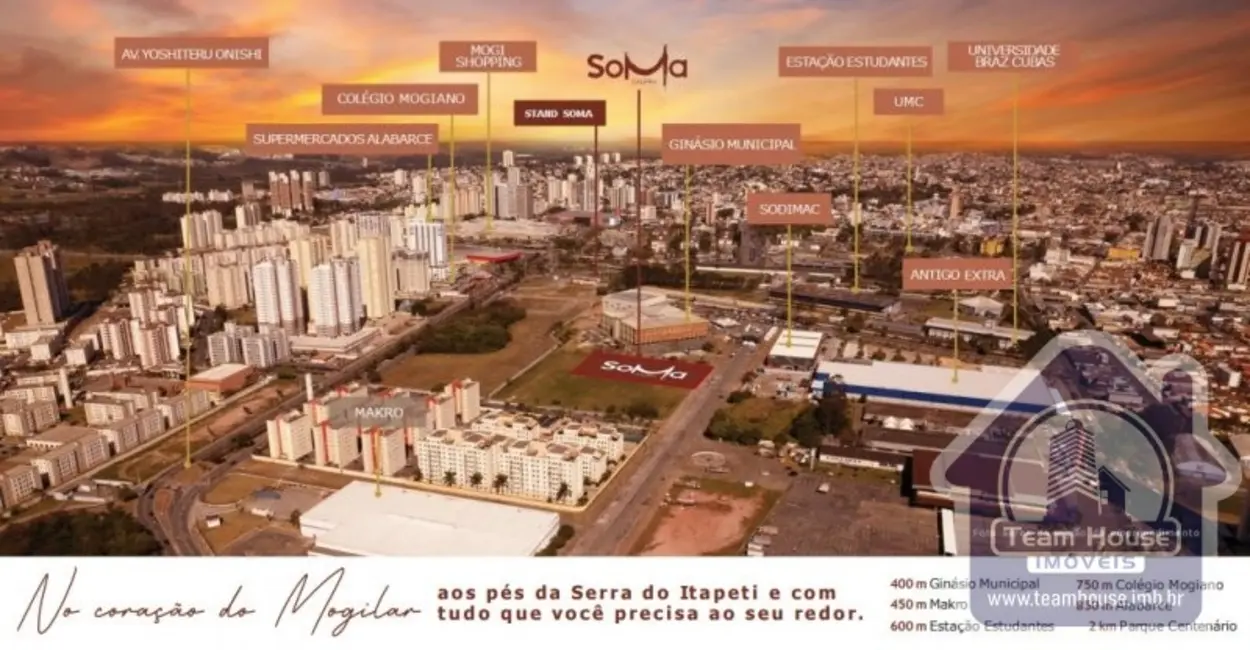 Foto 4 de Apartamento com 2 quartos à venda, 50m2 em Vila Mogilar, Mogi Das Cruzes - SP