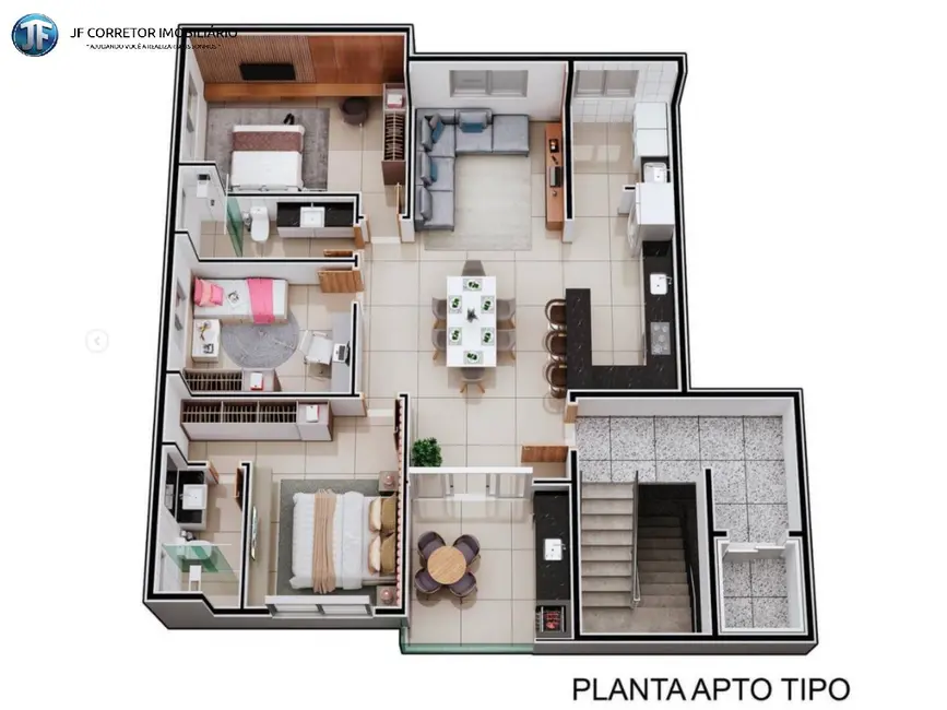 Foto 2 de Apartamento com 3 quartos à venda, 105m2 em Cidade Nobre, Ipatinga - MG