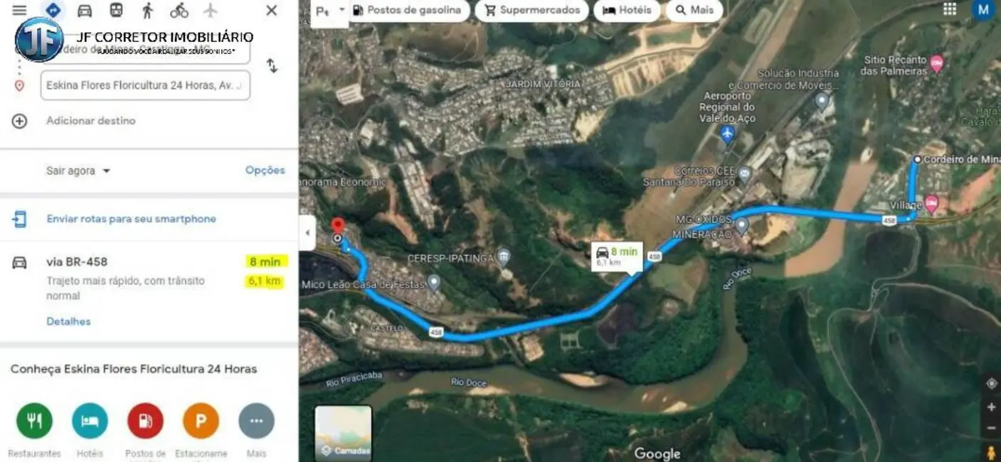 Foto 5 de Terreno / Lote à venda, 200m2 em Caratinga - MG
