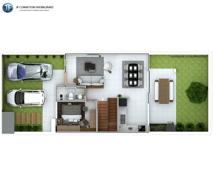 Foto 2 de Casa com 3 quartos à venda, 200m2 em Vila Ipanema, Ipatinga - MG